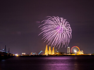 夏の定番ナガシマ遊園地の花火
