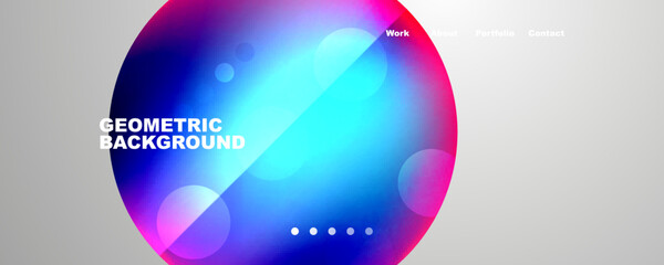 Geometric flowing shapes abstract background. Vector Illustration For Wallpaper, Banner, Background, Card, Book Illustration, landing page