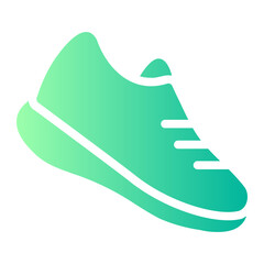 running shoes gradient icon