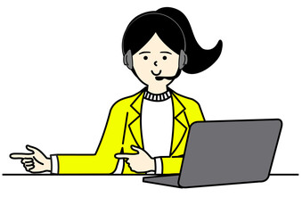 Office Woman Character Design