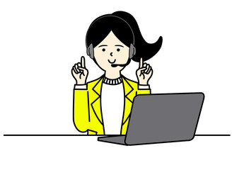 Office Woman Character Design