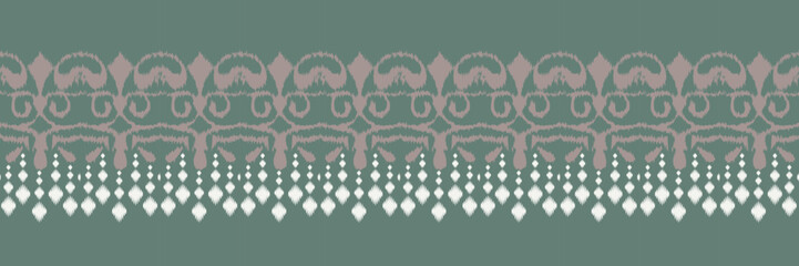 Ikat floral tribal Africa Seamless Pattern. Ethnic Geometric Ikkat Batik Digital vector textile Design for Prints Fabric saree Mughal brush symbol Swaths texture Kurti Kurtis Kurtas