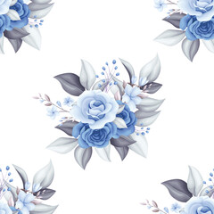 Fototapeta premium Elegant seamless floral pattern