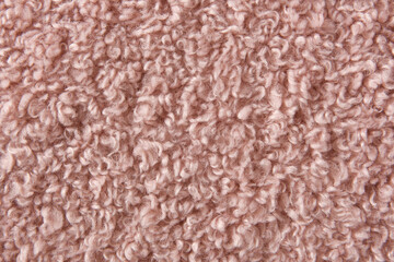 pink plush fleece fabric texture background , background pattern of soft warm material