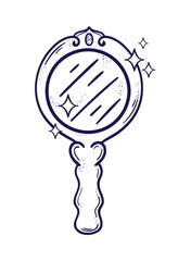 esoteric handle mirror