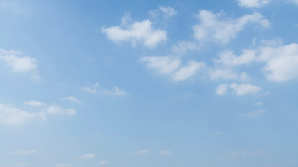 Blue sky with some white clouds
