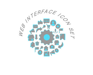 Vector web interface icon set