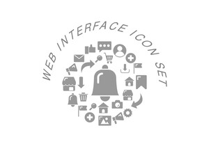Vector web interface icon set