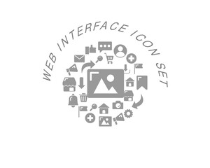 Vector web interface icon set