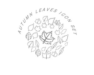 Vector autumn icon set 