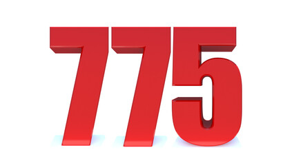 775 number