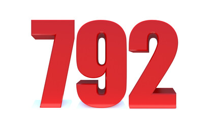 792 number