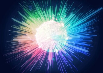 abstract background with rays