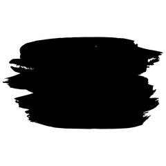 Simple abstract black background. Place for text. Banner, cover, header. Brush stroke. Single design element