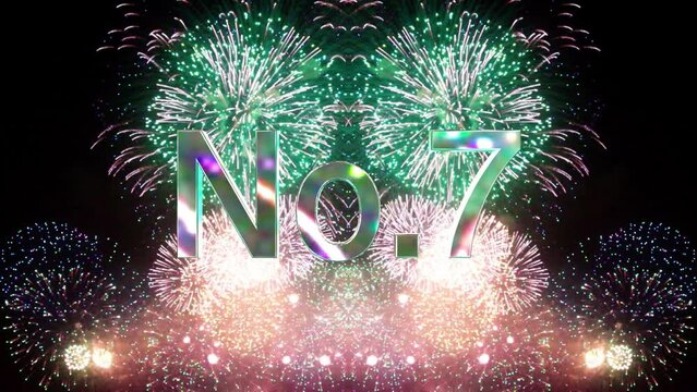 ランキング・花火・No.7,6,5・紙吹雪