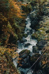 waterfall in the mountains