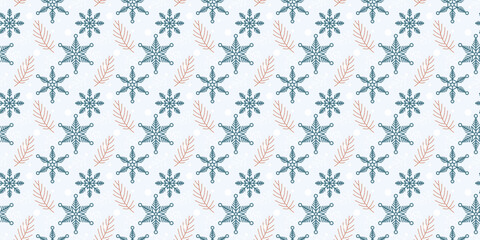 seamless pattern snowflake winter pattern vector vectorBackground,