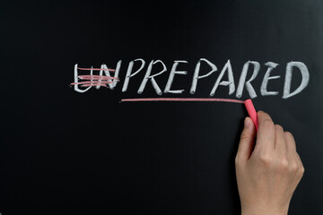 Change Unprepared to prepared on blackboard