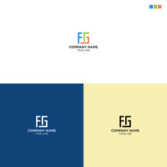 Letter F&G Unique Logo Design Template