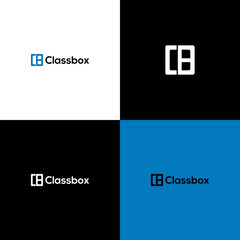 C and B Combination make up Square Logo Design Template