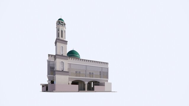 Nurul Mubaraq Galesong mosque renovation design