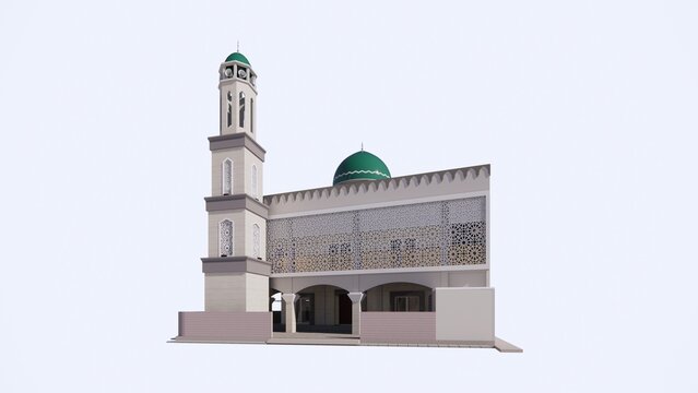 Nurul Mubaraq Galesong mosque renovation design