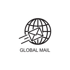 global mail icon , web icon