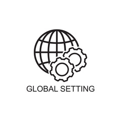 global setting icon , web icon