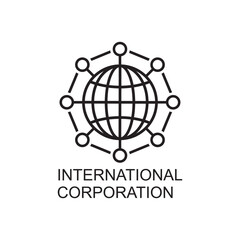 international corporation icon , web icon