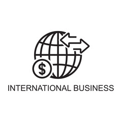 international business icon , web icon