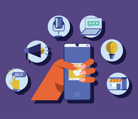 smartphone and social media marketing