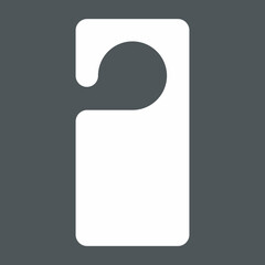 Blank Door Hanger Tags For Room In Hotel, Hostel, Resort quality vector illustration cut