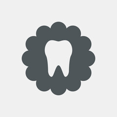 Baby tooth chip quality vector illustration cut