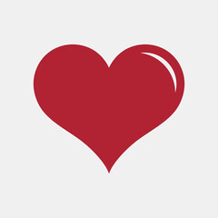 Heart icon valentine day quality vector illustration cut