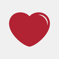 Heart icon valentine day quality vector illustration cut