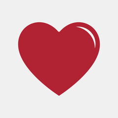 Heart icon valentine day quality vector illustration cut