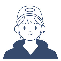 Happy male character vector illustration in flat color design