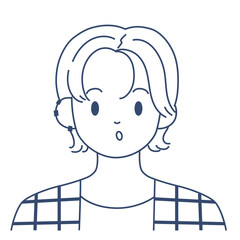 Male talking character vector illustration in flat color design