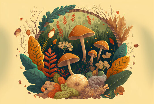 Mushroom Drawing Easy  The Graphics Fairy