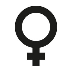 woman or female symbol icon. Gender illustration - obrazy, fototapety, plakaty