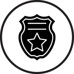 Police Badge Icon Style