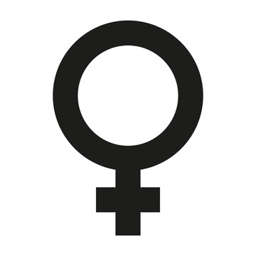 woman or female symbol icon. Gender illustration