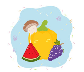 Fruits and vegetables are friends.