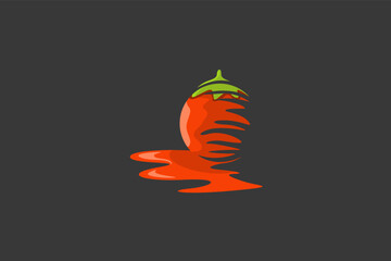 Illustration vector graphic of red tomato sauce