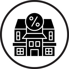 House Discount Icon Style