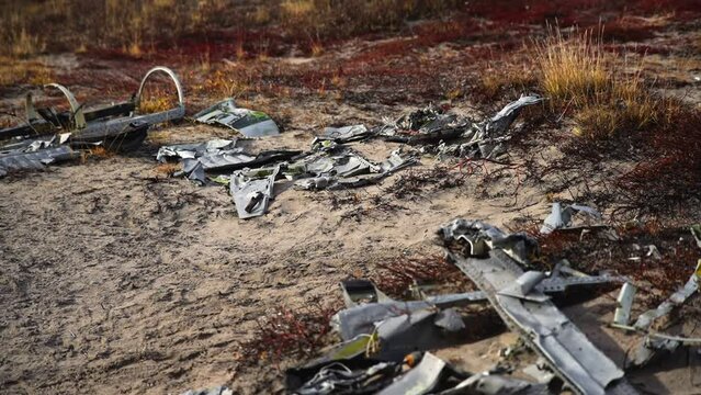 T-33 wreckage. Plane wreck in Kangerlussuaq.