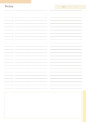Minimalism Notes Paper Planner