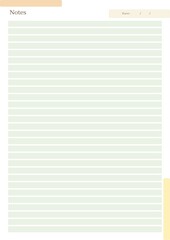 Naklejka premium Minimalist Journal Notes Planner