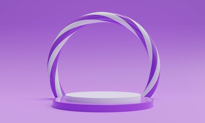 3d candy cane background. 3d rendering.