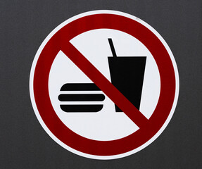 Essen und Trinken verboten